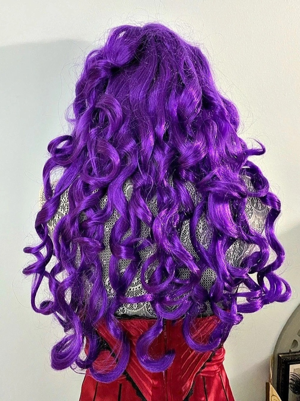 Spirit Halloween Purple Curls Purple Curly Wig